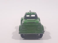 Vintage Tootsie Toys Salvage Wrecker Tow Truck Green Die Cast Toy Car Vehicle Made in Chicago U.S.A.