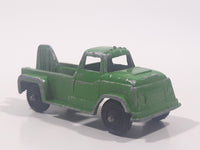 Vintage Tootsie Toys Salvage Wrecker Tow Truck Green Die Cast Toy Car Vehicle Made in Chicago U.S.A.