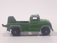 Vintage Tootsie Toys Salvage Wrecker Tow Truck Green Die Cast Toy Car Vehicle Made in Chicago U.S.A.