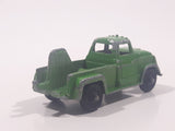 Vintage Tootsie Toys Salvage Wrecker Tow Truck Green Die Cast Toy Car Vehicle Made in Chicago U.S.A.