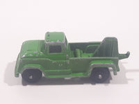 Vintage Tootsie Toys Salvage Wrecker Tow Truck Green Die Cast Toy Car Vehicle Made in Chicago U.S.A.