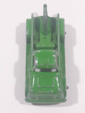 Vintage Tootsie Toys Salvage Wrecker Tow Truck Green Die Cast Toy Car Vehicle Made in Chicago U.S.A.