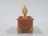 Vintage 1970s Aviva Peanuts Woodstock Orange Wagon Die Cast Toy Car Vehicle Figure Made in Hong Kong