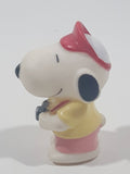 Peanuts Snoopy Cameraman Photographer Holding Camera 2" Tall Vinyl Toy Figure