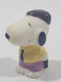 Peanuts Snoopy Businessman Holding Briefcase 2" Tall Vinyl Toy Figure