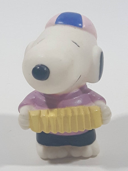 Peanuts Snoopy Musician Playing Accordion 2" Tall Vinyl Toy Figure