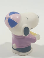 Peanuts Snoopy Musician Playing Accordion 2" Tall Vinyl Toy Figure