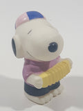 Peanuts Snoopy Musician Playing Accordion 2" Tall Vinyl Toy Figure