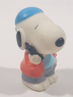 Peanuts Snoopy Holding A Cell Phone 2" Tall Vinyl Toy Figure
