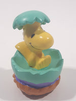 United Feature Peanuts Woodstock In Easter Egg Light Green 2 1/4" Tall PVC Toy Figure