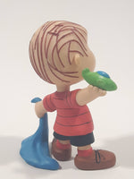 JP Just Play PNTS Peanuts Linus Holding Green Airplane and Blue Blanket 3" Tall Vinyl Toy Figure