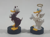 Disney Theme Parks Tagalongs Donald Duck Bad Good vs Evil Angel and Devil 4" Tall Magnetic Toy Figure Set
