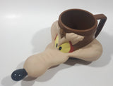 1992 Warner Bros. Looney Tunes Wile E. Coyote Plastic Coffee Cup Mug Cartoon Collectible