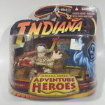 2008 LucasFilm Indiana Jones Adventure Heroes Rene Belloq and Dark Ghost 2 1/2" and 2 3/4" Tall Toy Figure Set New in Package