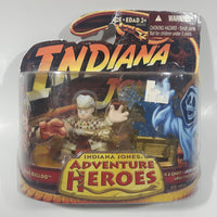 2008 LucasFilm Indiana Jones Adventure Heroes Rene Belloq and Dark Ghost 2 1/2" and 2 3/4" Tall Toy Figure Set New in Package