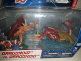 2008 Spin Master Sega Toys Bakugan Battle Brawlers Duo Diorama Series I Gargonoid vs. Dragonoid 2 1/8" and 2 3/4" Tall Toy Figure Set New in Package