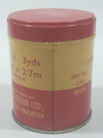 Vintage Taylor's Flexoplast Elastic Adhesive Bandage B.P.C. Tin Metal Canister Made in England