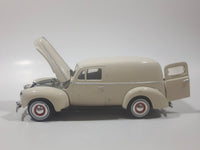 Motor Max No. 68065 1940 Ford Sedan Delivery Cream White 1:24 Scale Die Cast Toy Car Vehicle with Opening Hood and Rear Door 7 3/4" Long