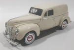 Motor Max No. 68065 1940 Ford Sedan Delivery Cream White 1:24 Scale Die Cast Toy Car Vehicle with Opening Hood and Rear Door 7 3/4" Long