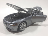 Maisto BMW Z4 Convertible Dark Grey 1/18 Scale Die Cast Toy Car Vehicle with Opening Hood, Doors, and Trunk 8 3/4" Long