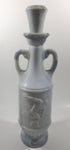 Vintage 1971 Jim Beam Whisky Marble Style Greek Olympian Discus 13 1/2" Tall Decanter Bottle
