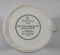 Rare Vintage Potter's Premium Canadian Whisky 1905 - 1980 Celebrate Saskatchewan 10 1/2" Tall Porcelain Decanter Bottle