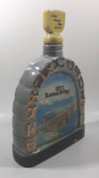 Vintage 1971 Jim Beam Kentucky Whisky Lake Havasu Arizona London Bridge 10 1/2" Tall Embossed Decanter Bottle