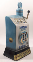Vintage 1968 Jim Beam Kentucky Whiskey Harold's Club Casino Reno Nevada Slot Machine Shaped 10" Tall Embossed Decanter Bottle