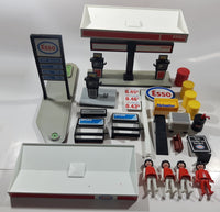 Vintage 1981 Playmobil Esso Gas Service Station Incomplete Set