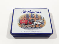 Rothman's King Size By Special Appointment Dark Blue and  White Hinged Tin Metal Smoke Cigarette Pack Case