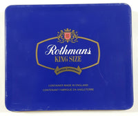 Rothman's King Size By Special Appointment Dark Blue and  White Hinged Tin Metal Smoke Cigarette Pack Case