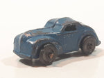 Antique 1940s Barclay 2 Door Coupe Blue 1 5/8" Long Die Cast Toy Car Vehicle