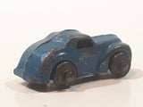 Antique 1940s Barclay 2 Door Coupe Blue 1 5/8" Long Die Cast Toy Car Vehicle