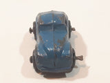 Antique 1940s Barclay 2 Door Coupe Blue 1 5/8" Long Die Cast Toy Car Vehicle