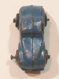 Antique 1940s Barclay 2 Door Coupe Blue 1 5/8" Long Die Cast Toy Car Vehicle