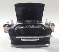 Maisto Harley Davidson Motor Cycles 1967 Ford Mustang GT Black and Orange 1/24 Scale Die Cast Toy Car Vehicle with Opening Hood, Trunk, and Doors