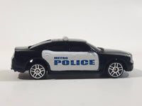 Maisto 2008 Dodge Charger Metro Police Black and White 1/64 Scale Die Cast Toy Car Vehicle