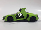 TY Models Lamborghini Lime Green Lights and Music 1/36 Scale Pull Back Die Cast Toy Car Vehicle with Opening Doors