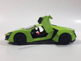 TY Models Lamborghini Lime Green Lights and Music 1/36 Scale Pull Back Die Cast Toy Car Vehicle with Opening Doors