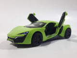 TY Models Lamborghini Lime Green Lights and Music 1/36 Scale Pull Back Die Cast Toy Car Vehicle with Opening Doors