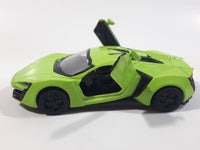 TY Models Lamborghini Lime Green Lights and Music 1/36 Scale Pull Back Die Cast Toy Car Vehicle with Opening Doors