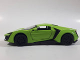 TY Models Lamborghini Lime Green Lights and Music 1/36 Scale Pull Back Die Cast Toy Car Vehicle with Opening Doors