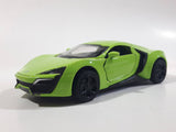 TY Models Lamborghini Lime Green Lights and Music 1/36 Scale Pull Back Die Cast Toy Car Vehicle with Opening Doors