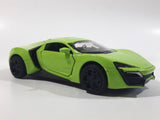 TY Models Lamborghini Lime Green Lights and Music 1/36 Scale Pull Back Die Cast Toy Car Vehicle with Opening Doors