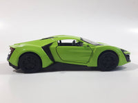 TY Models Lamborghini Lime Green Lights and Music 1/36 Scale Pull Back Die Cast Toy Car Vehicle with Opening Doors