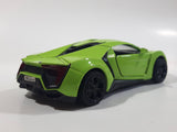 TY Models Lamborghini Lime Green Lights and Music 1/36 Scale Pull Back Die Cast Toy Car Vehicle with Opening Doors