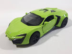 TY Models Lamborghini Lime Green Lights and Music 1/36 Scale Pull Back Die Cast Toy Car Vehicle with Opening Doors