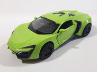 TY Models Lamborghini Lime Green Lights and Music 1/36 Scale Pull Back Die Cast Toy Car Vehicle with Opening Doors