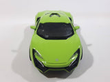 TY Models Lamborghini Lime Green Lights and Music 1/36 Scale Pull Back Die Cast Toy Car Vehicle with Opening Doors