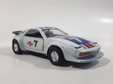 Vintage Sunnyside Superior SS903 Porsche 928 Turbo White Pull-Back Action Die Cast Toy Car Vehicle with Opening Doors and Flip up Headlights